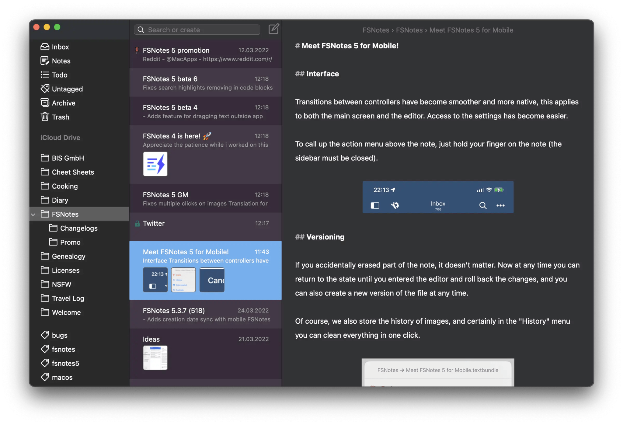FSNotes – Mac Utils – Applications pour Mac